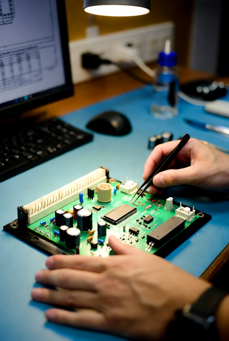 Detalle de reparación profesional